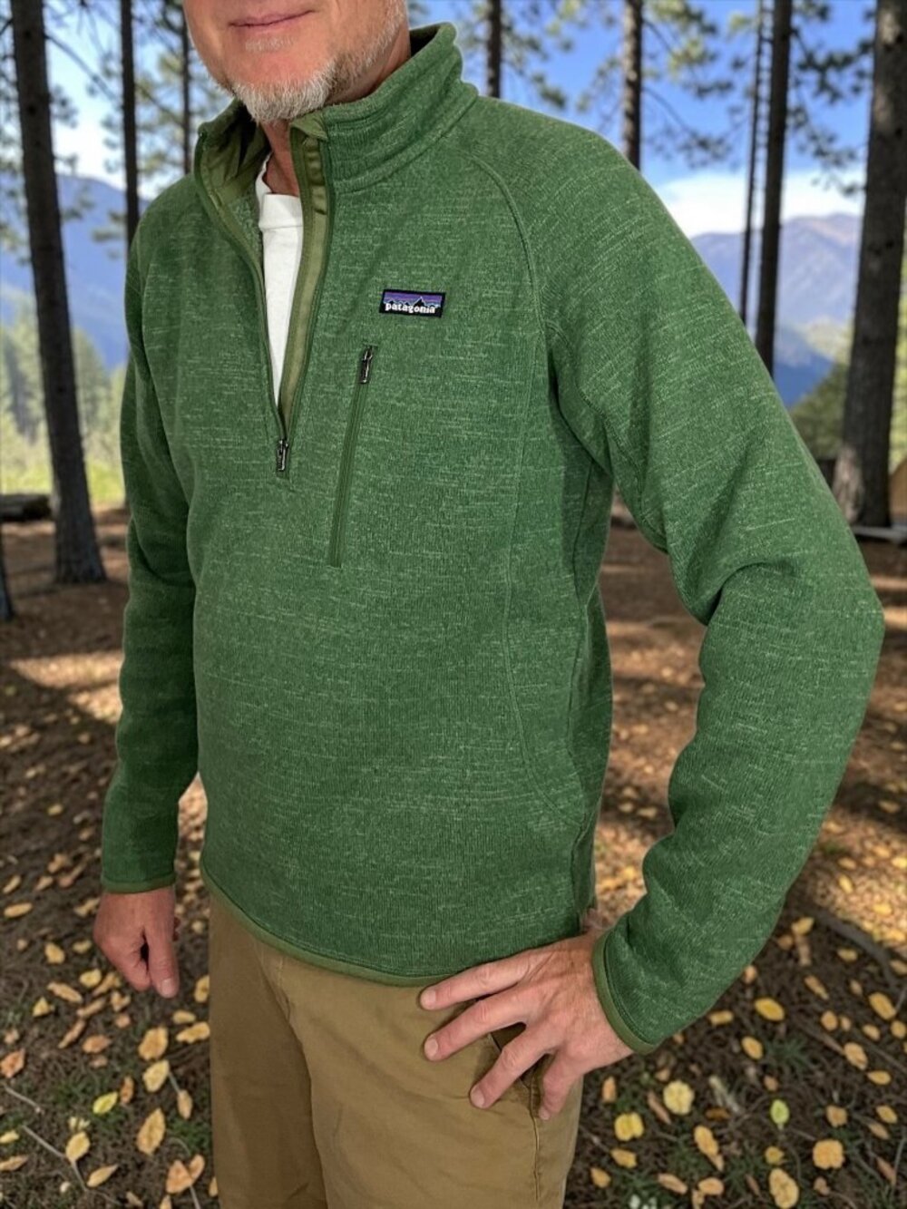 Patagonia Mens Better Sweater 1/4 Zip Fleece Pullover Jacket S Green Gorpcore